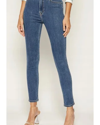 Blugi dama,  IVY HIGH, skinny, albastru, bumbac,
