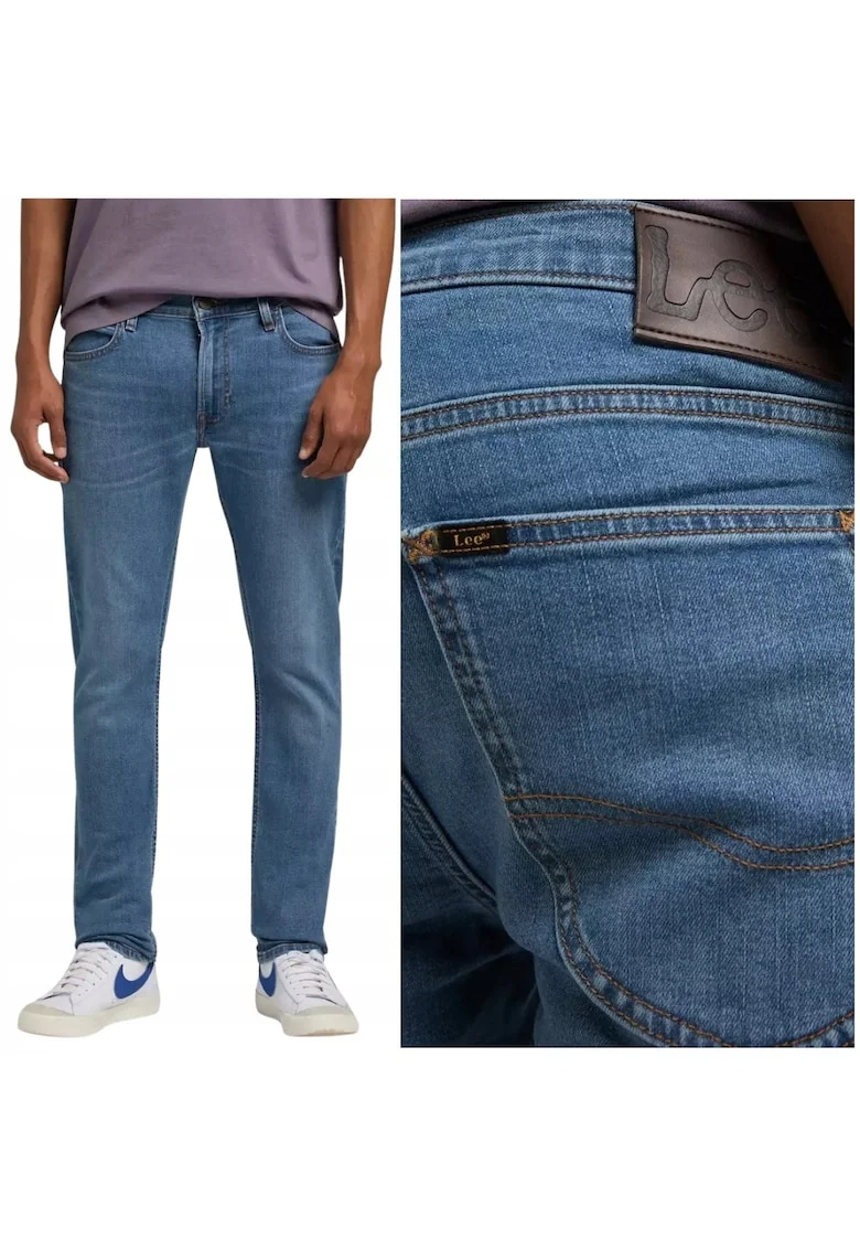 Blugi bărbați  Luke Slim Tapered, albastru uzat, Albastru