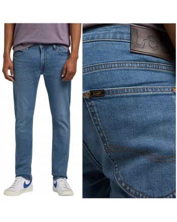 Blugi bărbați  Luke Slim Tapered, albastru uzat, Albastru