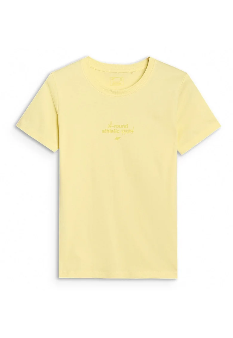 Tricou  bumbac 100%, galben pal, Galben pal
