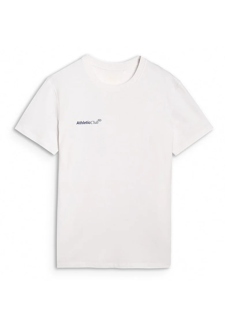 Tricou Barbati  Athletic Club, Bumbac, Alb, Alb