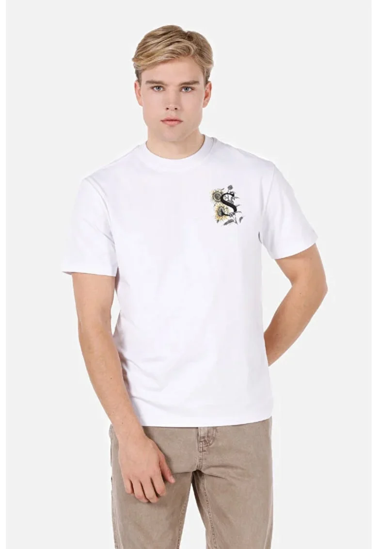 Tricou Cu Maneca Scurta De Barbati Alb Comfort Fit Cl1072065 8684112536293, White