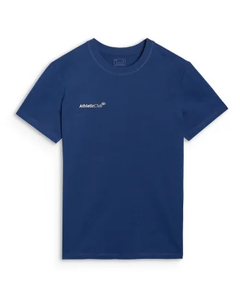 Tricou  bumbac 100%, bleumarin, imprimeu Athletic Club, Bleumarin