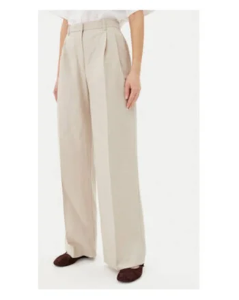Pantaloni din stofa  Bej, poliester reciclat - 65874, Bej
