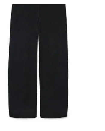 Pantaloni tricotati dama,  Negru, 50% viscoza, 28% poliester, 22% nailon, Negru