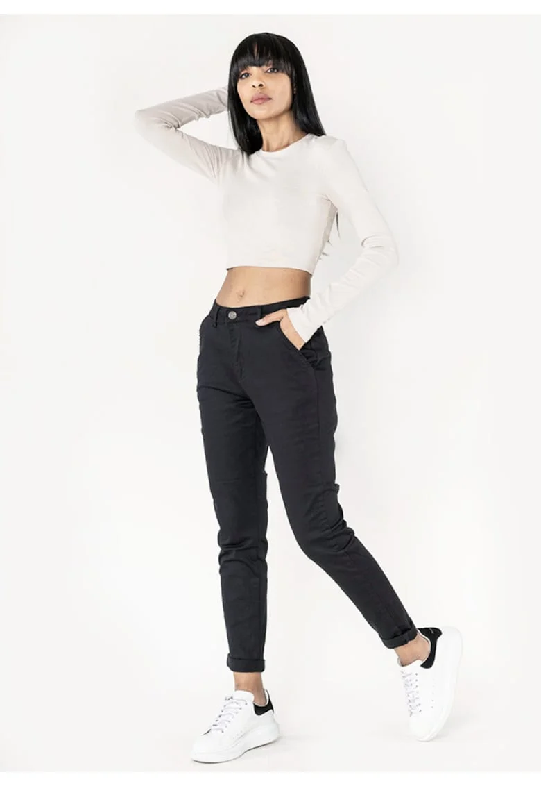 Pantaloni negri Chino  B-J250 M10 10636, Negru