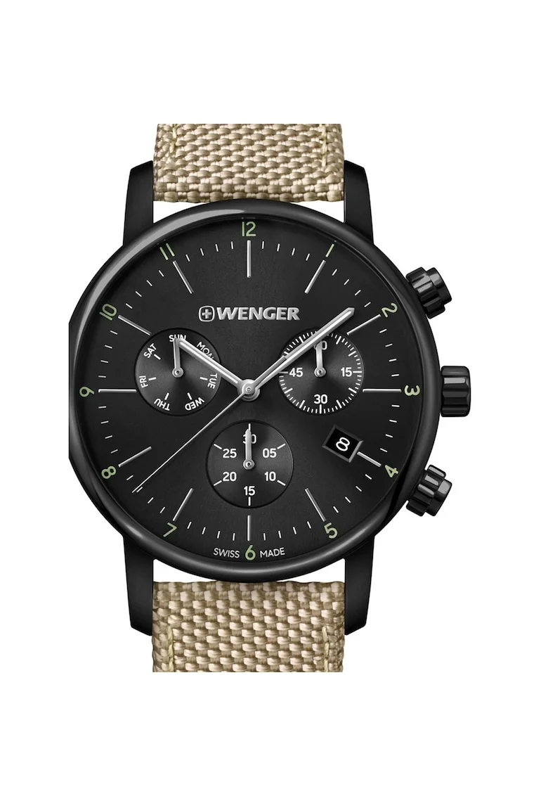 Ceas barbatesc  01.1743.117 Urban Klassik Cronograf 44mm, 10ATM, Negru