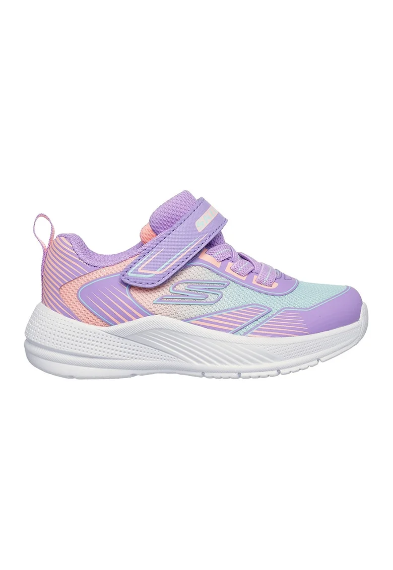 Pantofi sport cu logo Microspec Advance Oasis, Albastru pastel/Piersica/Lila