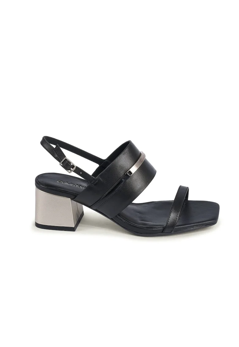 Sandale  Heel Sandal 45 Met Bar Lth HW0HW02012, Negru