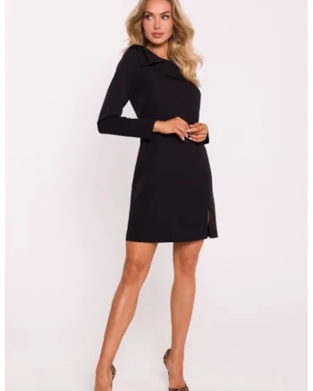 Rochie cu fundita pe umar,