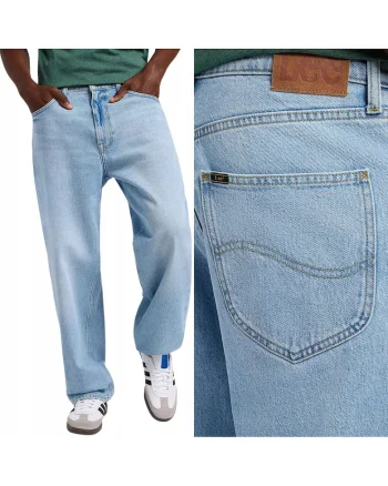 Asher Loose Straight albastru denim, Albastru