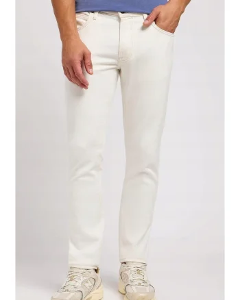 Blugi barbati,  LUKE SLIM, slim fit, alb, bumbacdwqfwq, Alb