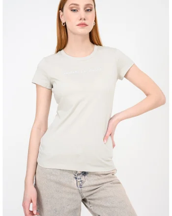 Tricou slim fit de bumbac, Bej deschis