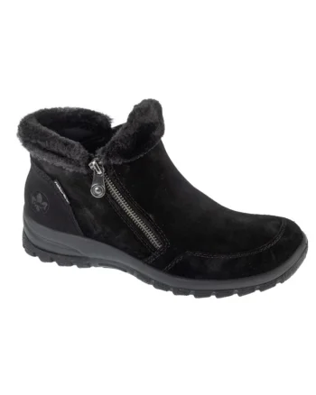 Ghete dama  model L7188-00, negru, piele