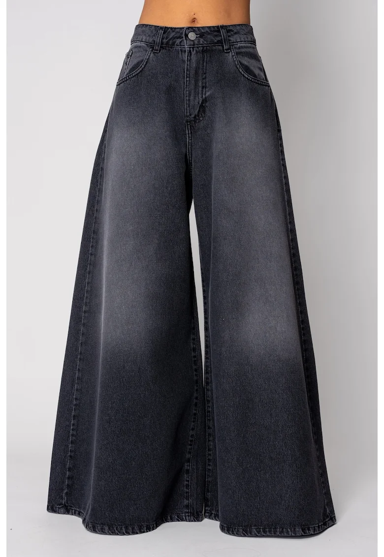 Blugi foarte largi Dark Grey 19524, Gri inchis