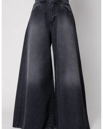 Blugi foarte largi Dark Grey 19524, Gri inchis
