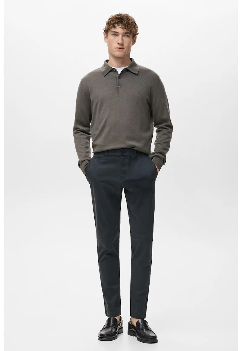 Pantaloni chino slim fit, Albastru ultramarin