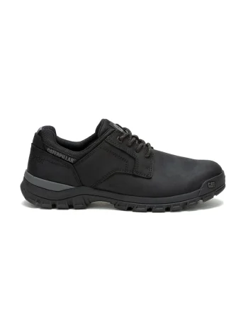Pantofi de piele intoarsa cu siret, Negru