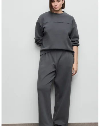 Pantaloni uni drepti, Gri inchis