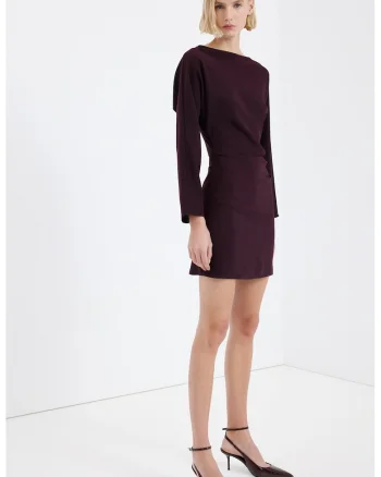 Rochie scurta cambrata, Violet tyrian