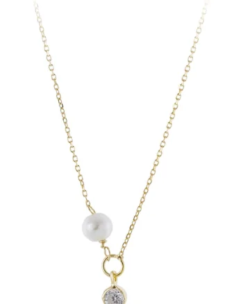 Colier de argint placat cu aur de 18 K, Auriu