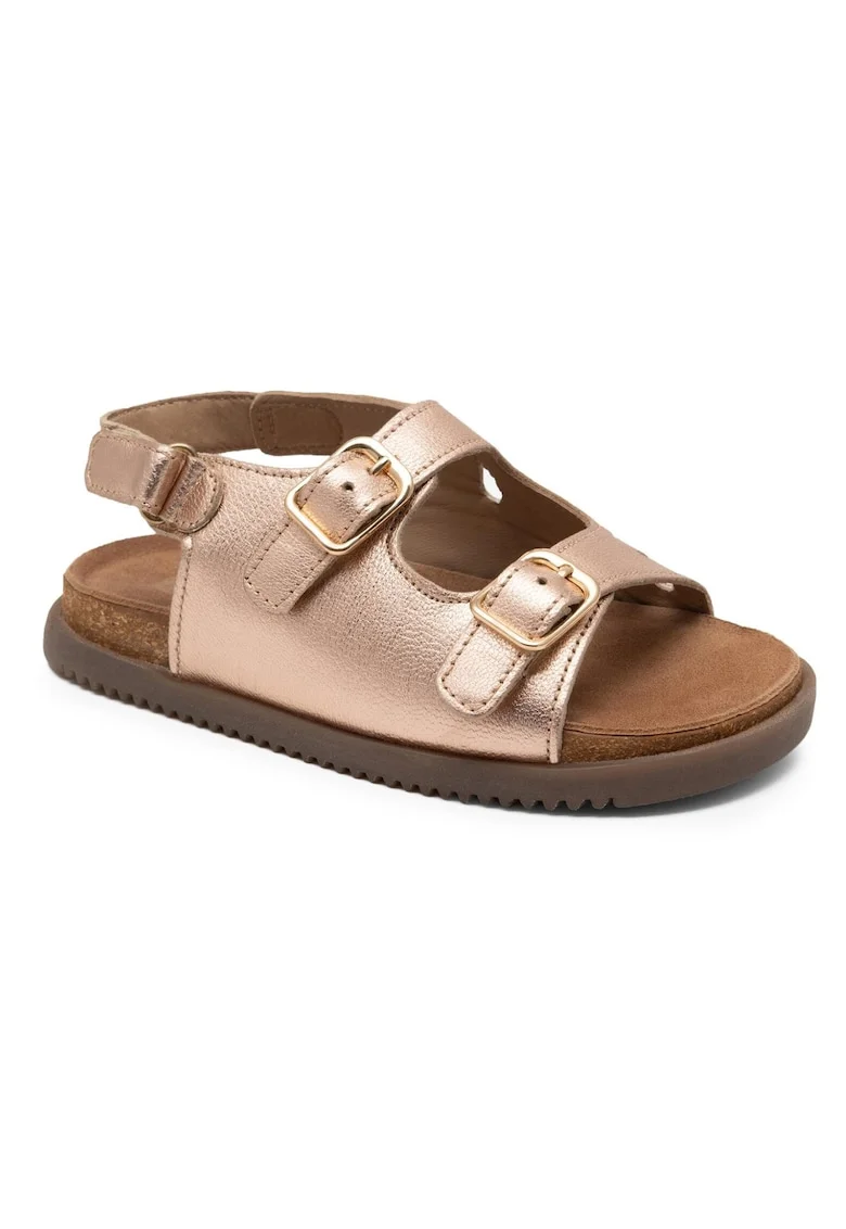 Sandale fete,  5904862697161, Auriu, Piele intoarsa, Auriu