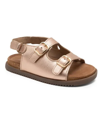 Sandale fete,  5904862697161, Auriu, Piele intoarsa, Auriu