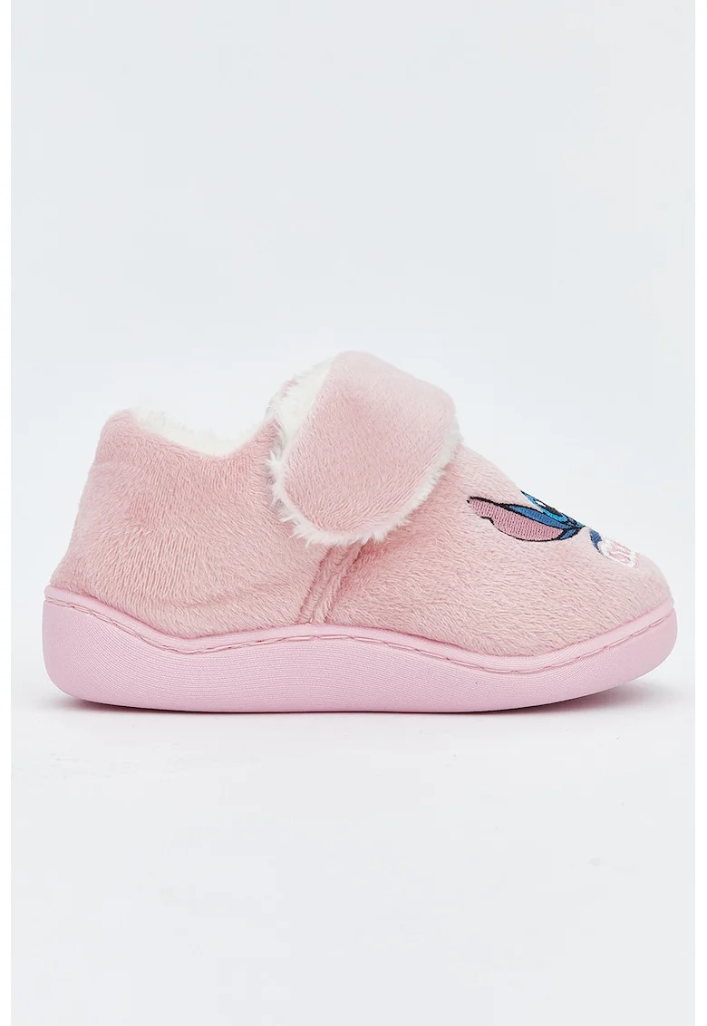 Botosi de casa cu Stitch si aplicatie inger, Roz pastel