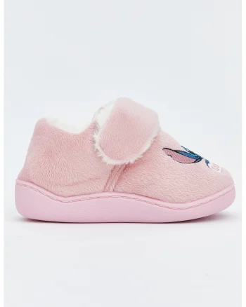 Botosi de casa cu Stitch si aplicatie inger, Roz pastel