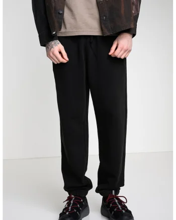 Pantaloni relaxed fit cu buzunare, Negru stins