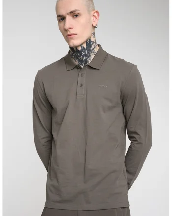 Bluza din bumbac cu logo discret, Kaki