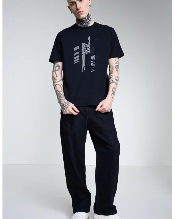 Tricou lejer din bumbac GRX Zone, Alb/Bleumarin