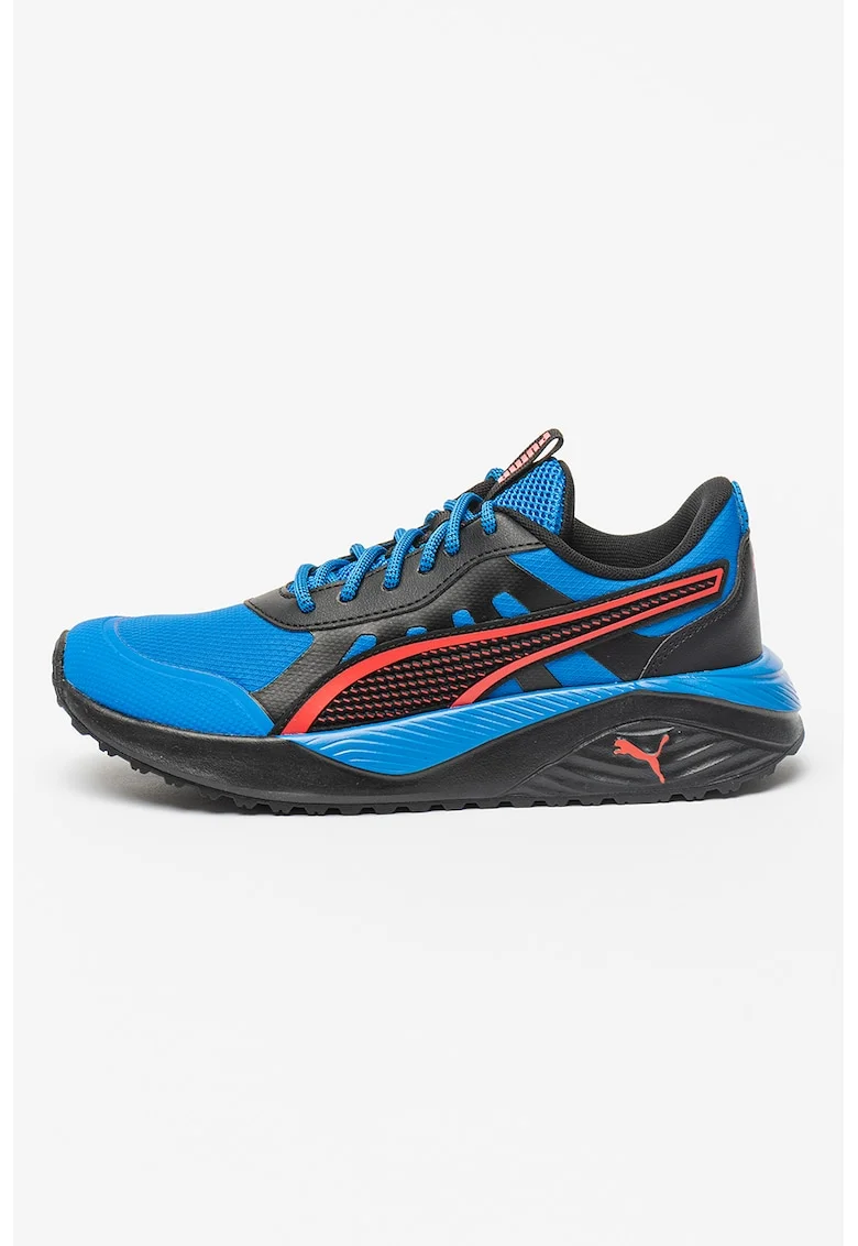 Pantofi sport cu logo Excursion, Negru/Albastru royal