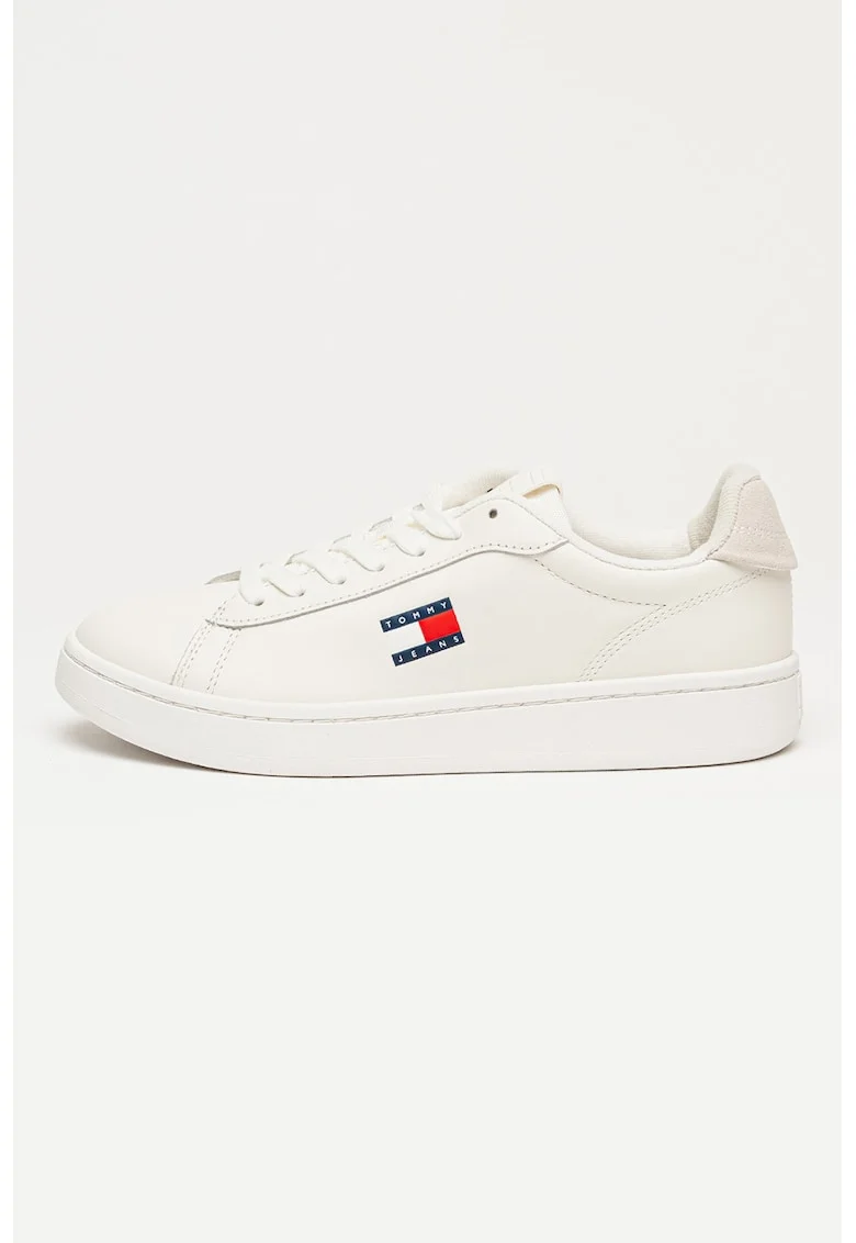 Pantofi sport din piele Archive Court, Alb