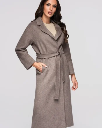 Palton lung elegant  OW-COLC-0109, Bej