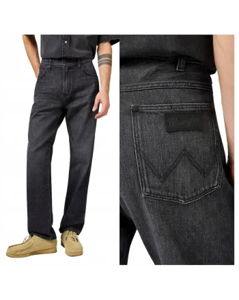 Blugi Dla Barbati,  Marimea 36/34, Negru, Frontier, Croiala Regular Fit, Model Drept Regular, Talie Medie, Fermoar