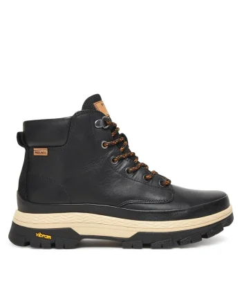 Ghete barbati  piele naturala, negru, U0G-8041