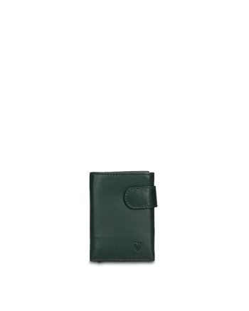 Portofel pliabil din piele Novara Elite, Verde padure