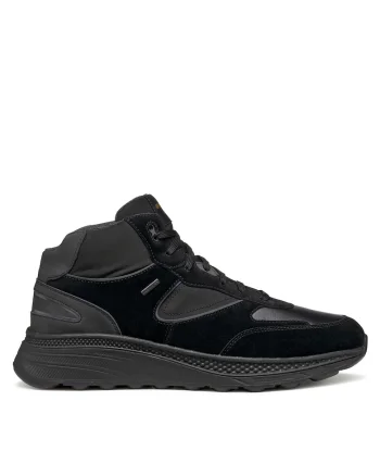 Tenisi  U Spherica Actif X1, piele naturala, negru, Negru