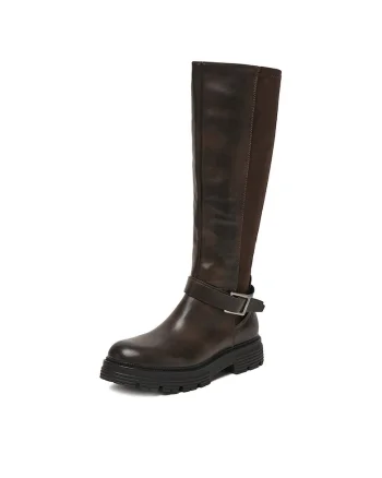 Cizme dama  CEO-WS6211-10, maro, piele