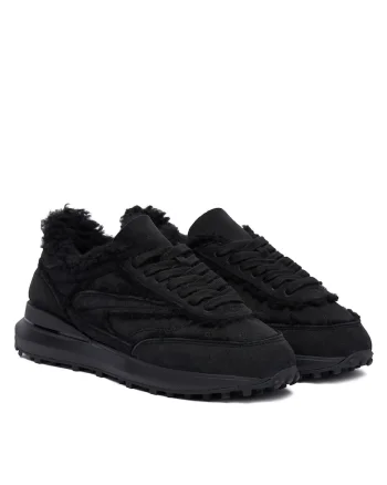Tenisi dama  Athleta Shearling W4, piele naturala, negru