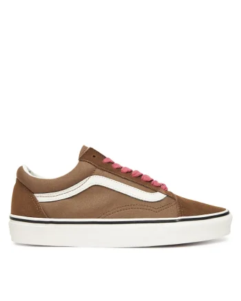 Tenisi unisex  Old Skool VN000D6WRP, piele naturala, maro/roz