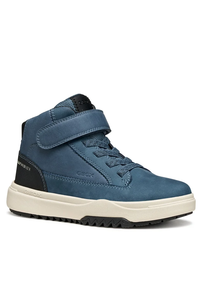Pantofi copii,  J Bunshee B Abx, piele naturala, albastru/negru