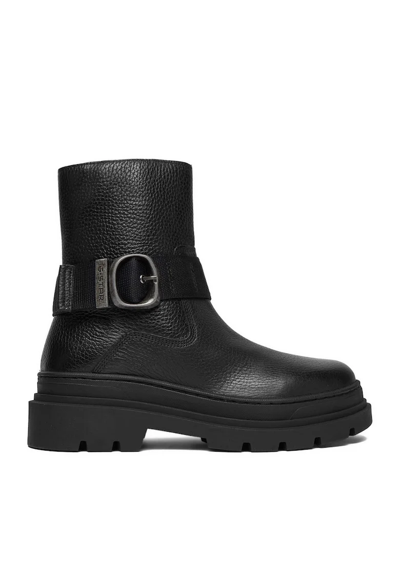Ghete dama  piele naturala, negru, CEO-WI45-VR-3400-03
