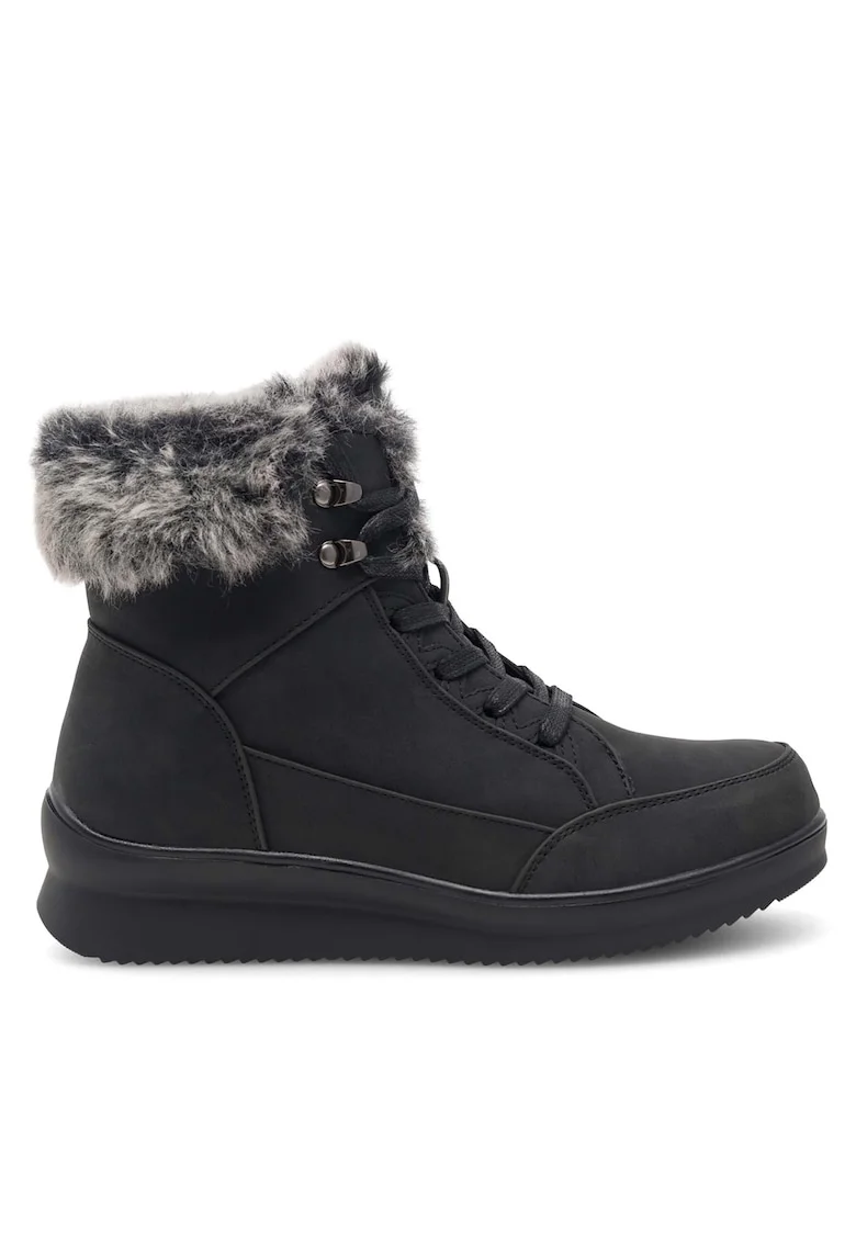 Ghete dama  YVET HMD221160-1, piele ecologica, negru,
