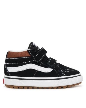 Pantofi copii,  MTE SK8-Mid Reissue, piele naturala, negru/maro