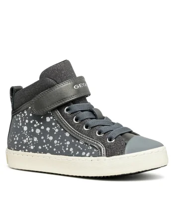 Pantofi copii,  J Kalispera, gri inchis, material textil