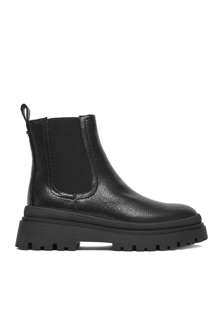 Ghete dama  negru, material sintetic, CEO-HY60299-1