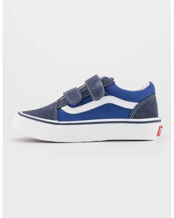 Tenisi cu garnituri de piele intoarsa Old Skool, Bleumarin