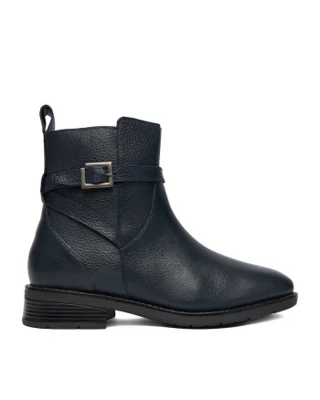 Botine dama  Piele naturala, Bleumarin, Bleumarin